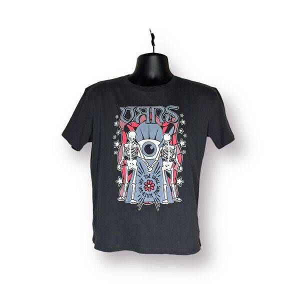 Vans Gem N Eye Relaxed Grunge VTG T-Shirt Black Goth Shirt Size Medium‎ - Picture 1 of 5